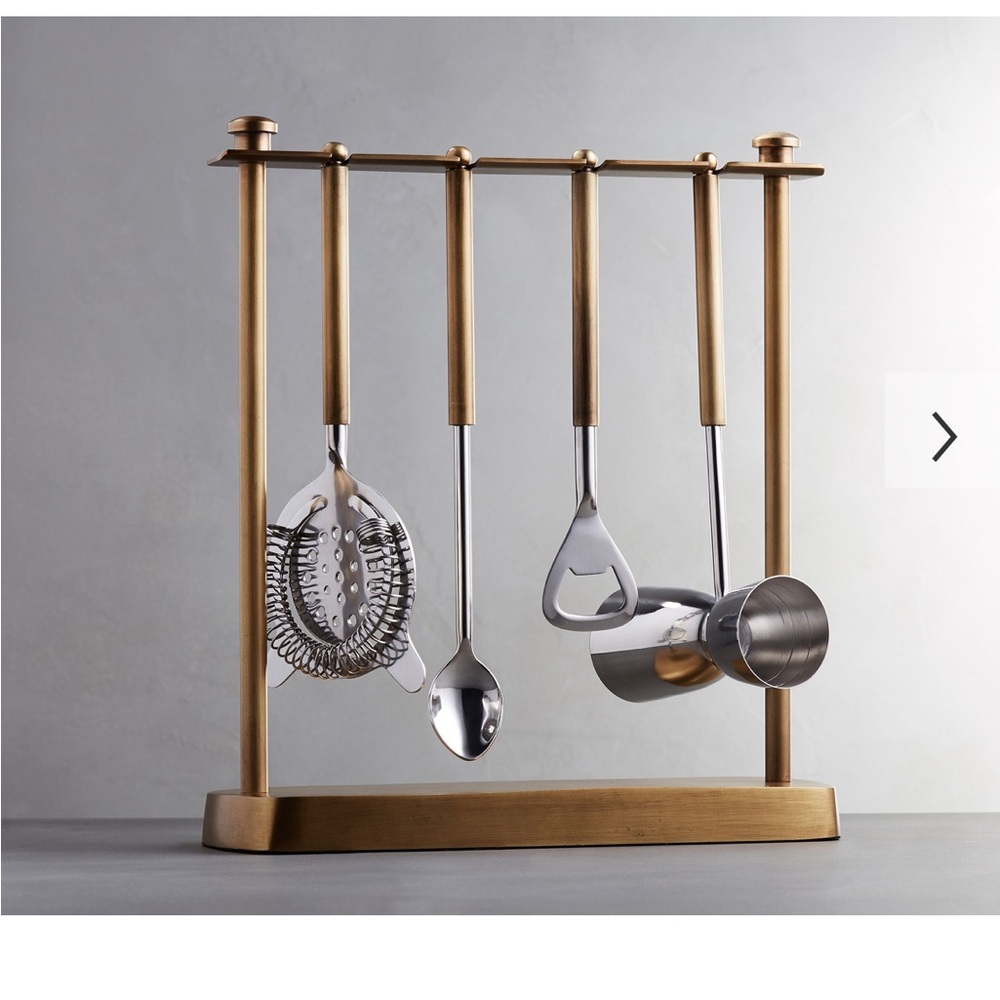 Pottery Barn Bleecker 5-Piece Bar Tool Set
